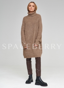 Женский вязаный свитер оверсайз, джемпер